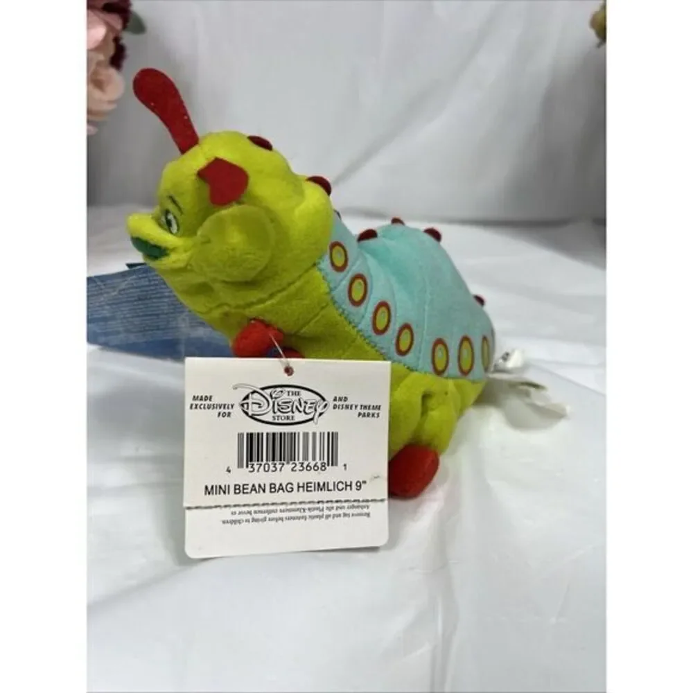 The Disney‎ Store A Bug's Life Heimlich Mini Bean Bag Beanie Plush New